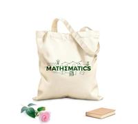 AILOONG Bolsa de playa de poliéster y algodón Logotipo de Matemáticas Educación Matemática Motivación Matemática Tela de 340g/m² de grosor Material agradable para la piel