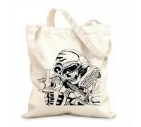 AILOONG Bolsa de playa de poliéster y algodón Soldado Francotirador Guerra Arma Sala de juegos Pistola Militar Ejército Tela de 12 oz de grosor Material agradable para la piel 31x36cm Mediano