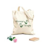 AILOONG Bolsa de playa de poliéster y algodón Spa de terapia de masajes SigNatural Health Salón de belleza Tela de 340g/m² de grosor Material agradable para la piel