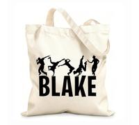 AILOONG Bolsa de playa de poliéster y algodón Tela de 12 oz de grosor Niños amantes del hip hop Material agradable para la piel 31x36cm Mediano