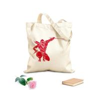 AILOONG Bolsa de playa de poliéster y algodón Tela de 340g/m² de grosor Ninja Guerrero Japonés Samurai Guerrero Niño Material agradable para la piel