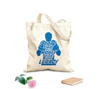 AILOONG Bolsa de tela con asa plana campeón de boxeo vintage Tela de 340g/m² de grosor Sustituye a la mochila escolar