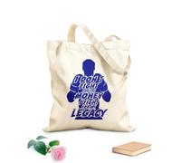 AILOONG Bolsa de tela con asa plana campeón de boxeo vintage Tela de 340g/m² de grosor Sustituye a la mochila escolar