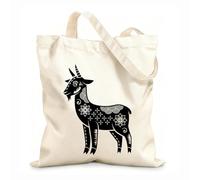 AILOONG Bolsa de tela con asa plana Signos del zodiaco chino para el Año Nuevo, horóscopo tradicional chino, animales, conjunto de siluetas del zodiaco Tela de 12 oz de grosor 31x36cm