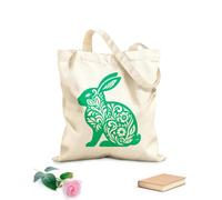 AILOONG Bolsa de tela con asa plana Signos del zodíaco chino, símbolos del año astrológico, animales tradicionales asiáticos, personajes del horóscopo. Tela de 340g/m² de grosor