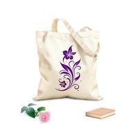 AILOONG Bolsa de tela con correa de cincha Art déco floral Art nouveau floral Tela de 340g/m² de grosor Bolsa para dibujar