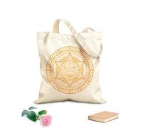 AILOONG Bolsa de tela con correa de cincha astrología, ocultismo, alquimia, masonería, signos esotéricos Tela de 340g/m² de grosor Bolsa para dibujar