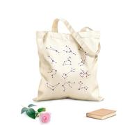 AILOONG Bolsa de tela con correa de cincha Conjunto de constelaciones astrológicas y elementos del signo zodiacal. Tela de 340g/m² de grosor Bolsa para dibujar