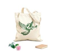 AILOONG Bolsa de tela con correa de cincha de un ángel alado tocando una trompeta Tela de 340g/m² de grosor Bolsa para dibujar