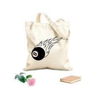 AILOONG Bolsa de tela con correa de cincha Diseño artístico de equipos deportivos de snooker y bolas de billar. Tela de 12 oz de grosor Bolsa para dibujar 25x30cm Pequeño