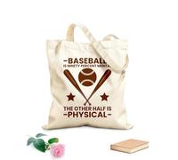 AILOONG Bolsa de tela con correa de cincha El béisbol es noventa por ciento mental y la otra mitad es física. Tela de 340g/m² de grosor Bolsa para dibujar