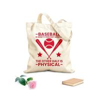AILOONG Bolsa de tela con correa de cincha El béisbol es noventa por ciento mental y la otra mitad es física. Tela de 340g/m² de grosor Bolsa para dibujar