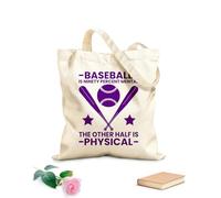 AILOONG Bolsa de tela con correa de cincha El béisbol es noventa por ciento mental y la otra mitad es física. Tela de 340g/m² de grosor Bolsa para dibujar