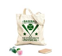 AILOONG Bolsa de tela con correa de cincha El béisbol es noventa por ciento mental y la otra mitad es física. Tela de 340g/m² de grosor Bolsa para dibujar