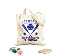 AILOONG Bolsa de tela con correa de cincha El béisbol es noventa por ciento mental y la otra mitad es física. Tela de 340g/m² de grosor Bolsa para dibujar