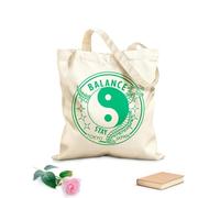 AILOONG Bolsa de tela con correa de cincha equilibrio permanecer tokio japón yin yang continuar Tela de 340g/m² de grosor Bolsa para dibujar