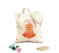 AILOONG Bolsa de tela con correa de cincha Imagen de Helios, dios del sol, mitología griega Tela de 340g/m² de grosor Bolsa para dibujar