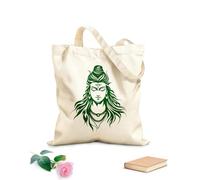 AILOONG Bolsa de tela con correa de cincha Imagen de stock del dios Shiva del hinduismo indio Tela de 340g/m² de grosor Bolsa para dibujar