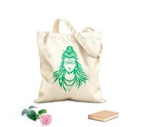 AILOONG Bolsa de tela con correa de cincha Imagen de stock del dios Shiva del hinduismo indio Tela de 340g/m² de grosor Bolsa para dibujar