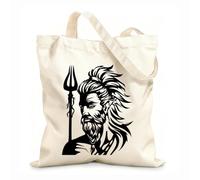 AILOONG Bolsa de tela con correa de cincha Imagen del dios griego Ares. Tela de 12 oz de grosor Bolsa para dibujar 35x40cm Grande