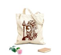 AILOONG Bolsa de tela con correa de cincha Imagen del dios griego Ares. Tela de 340g/m² de grosor Bolsa para dibujar