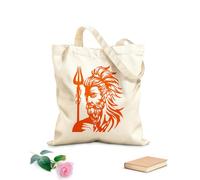 AILOONG Bolsa de tela con correa de cincha Imagen del dios griego Ares. Tela de 340g/m² de grosor Bolsa para dibujar