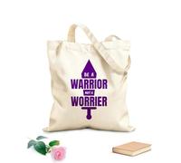 AILOONG Bolsa de tela con correa de cincha Sé un guerrero, no un angustiado, citas tipográficas, versículos bíblicos, palabras motivacionales, póster cristiano Tela de 340g/m² de grosor