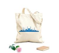 AILOONG Bolsa de tela con correa de cincha Silueta de mezquita de arquitectura árabe Tela de 340g/m² de grosor Bolsa para dibujar
