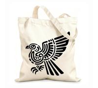 AILOONG Bolsa de tela con correa de cincha Tela de 12 oz de grosor Tótem azteca águila símbolo tribal maya e inca Bolsa para dibujar 31x36cm Mediano