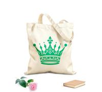 AILOONG Bolsa de tela con correa de cincha Tela de 340g/m² de grosor Conjunto de iconos vintage de corona Bolsa para dibujar