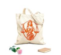 AILOONG Bolsa de tela con correa de cincha Tela de 340g/m² de grosor Emblema de la justicia, fachada más bella, diseño de la justicia. Bolsa para dibujar