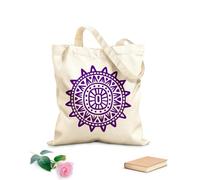 AILOONG Bolsa de tela con correa de cincha Tótem del Sol, símbolo tribal maya inca, azteca Tela de 340g/m² de grosor Bolsa para dibujar