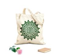 AILOONG Bolsa de tela con correa de cincha Tótem del Sol, símbolo tribal maya inca, azteca Tela de 340g/m² de grosor Bolsa para dibujar