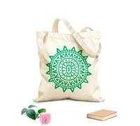 AILOONG Bolsa de tela con correa de cincha Tótem del Sol, símbolo tribal maya inca, azteca Tela de 340g/m² de grosor Bolsa para dibujar