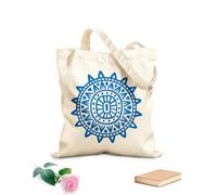 AILOONG Bolsa de tela con correa de cincha Tótem del Sol, símbolo tribal maya inca, azteca Tela de 340g/m² de grosor Bolsa para dibujar
