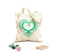 AILOONG Bolsa de tela con correa de cincha un árbol en forma de corazón Tela de 340g/m² de grosor Bolsa para dibujar