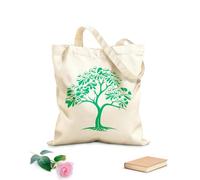 AILOONG Bolsa de tela con correa de cincha Un árbol estilizado con un tronco y ramas que representan el crecimiento, la vida y la fuerza. Tela de 340g/m² de grosor Bolsa para dibujar
