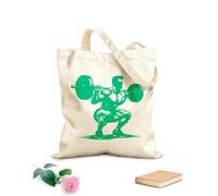 AILOONG Bolsa de tela con correa de cincha un arte de silueta de fitness Tela de 340g/m² de grosor Bolsa para dibujar