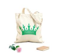 AILOONG Bolsa de tela con correa de cincha y exquisito símbolo de corona elegante diseño de corona de soberanía en Tela de 340g/m² de grosor Bolsa para dibujar