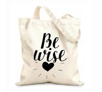 AILOONG Bolsas de almacenamiento de poliéster y algodón Citas cristianas escritas a mano: Dios te bendiga. Tela de 12 oz de grosor Eslogan personalizable 31x36cm Mediano