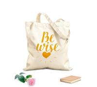 AILOONG Bolsas de almacenamiento de poliéster y algodón Citas cristianas escritas a mano: Dios te bendiga. Tela de 340g/m² de grosor Eslogan personalizable