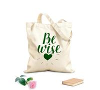 AILOONG Bolsas de almacenamiento de poliéster y algodón Citas cristianas escritas a mano: Dios te bendiga. Tela de 340g/m² de grosor Eslogan personalizable