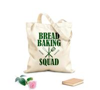 AILOONG Bolsas de almacenamiento de poliéster y algodón equipo divertido de hornear pan Tela de 340g/m² de grosor Eslogan personalizable