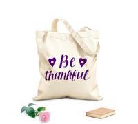 AILOONG Bolsas de almacenamiento de poliéster y algodón Tela de 340g/m² de grosor Citas cristianas escritas a mano: Dios te bendiga. Eslogan personalizable