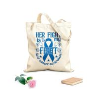 AILOONG Bolsas de almacenamiento de poliéster y algodón Tela de 340g/m² de grosor Su lucha es mia Eslogan personalizable