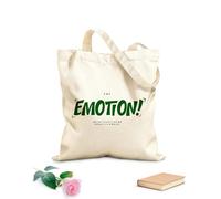 AILOONG Bolsas de compras de poliéster y algodón Alfabeto emocional de dibujos animados, fuente juguetona y alegre Tela de 340g/m² de grosor Reutilizable