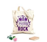 AILOONG Bolsas de compras de poliéster y algodón Cita escrita a mano sobre la madre para Tela de 340g/m² de grosor Reutilizable