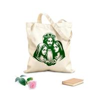 AILOONG Bolsas de compras de poliéster y algodón Madre de Jesús Virgen María Bendita Tela de 340g/m² de grosor Reutilizable