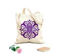 AILOONG Bolsas de compras de poliéster y algodón Meditaciones místicas Arte del mandala del pulpo Tela de 340g/m² de grosor Reutilizable