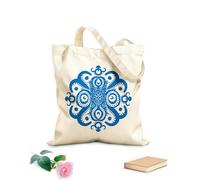 AILOONG Bolsas de compras de poliéster y algodón Meditaciones místicas Arte del mandala del pulpo Tela de 340g/m² de grosor Reutilizable